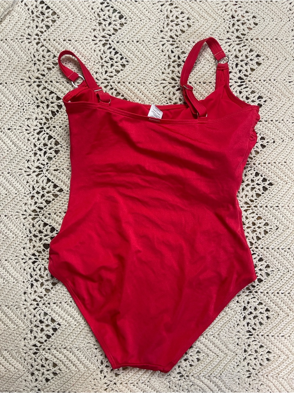 Calvin Klein red one piece swim suit 14 - Picture 8 of 12